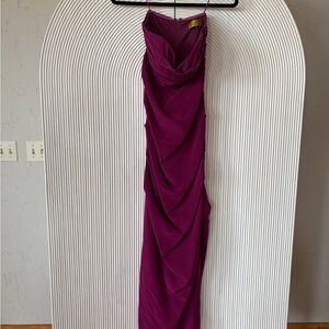 Nicole Miller Rich Purple Silk Dress
